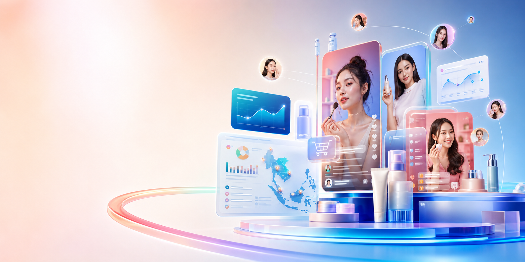 Abstract Qiandu commerce and creator ecosystem